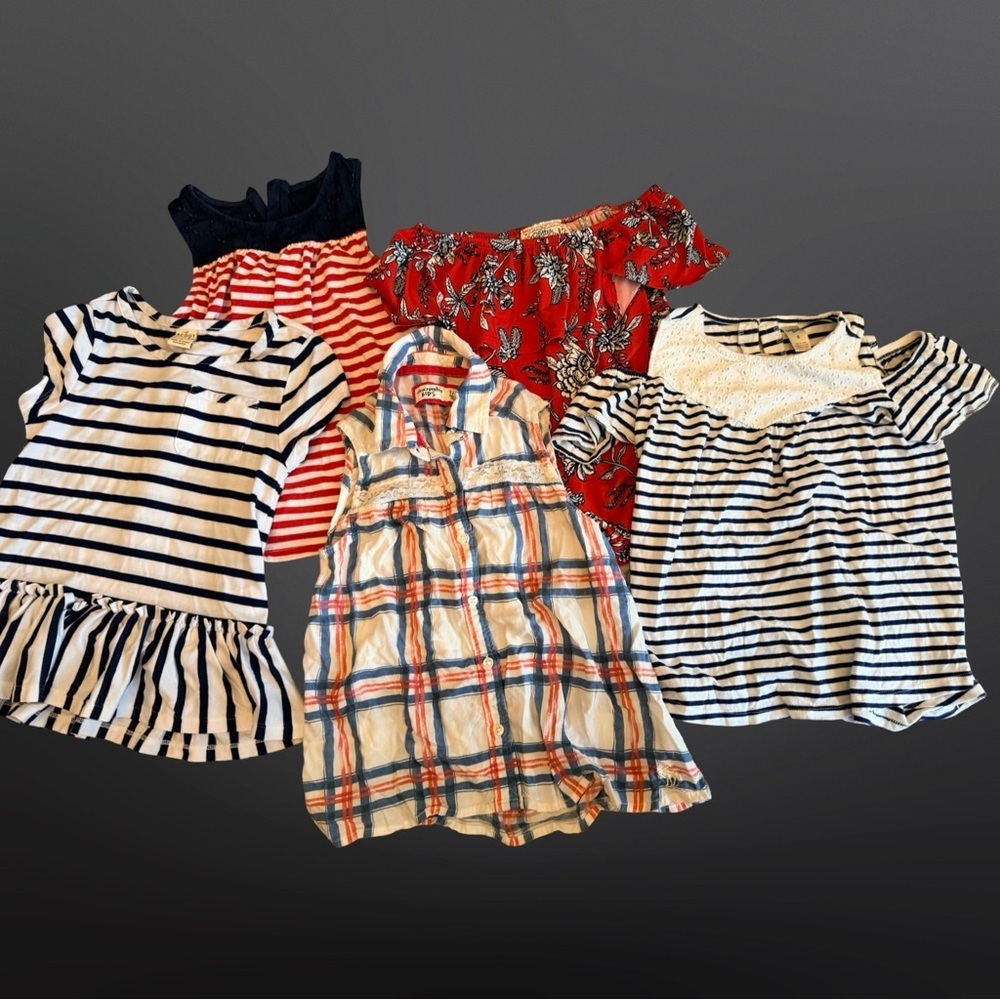 Bundle of Tops - Size 7/ 8 Red, White & Blue Tops 🇺🇸 - Picture 15 of 15